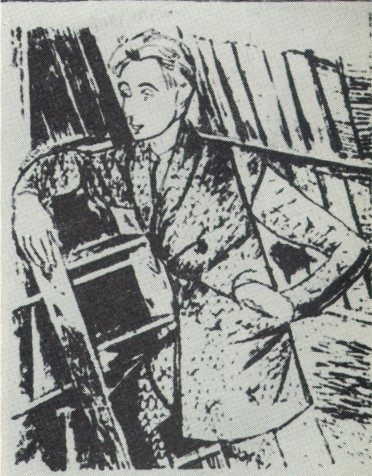 Image -- Anatol Petrytsky's drawing of Les Kurbas (1929).