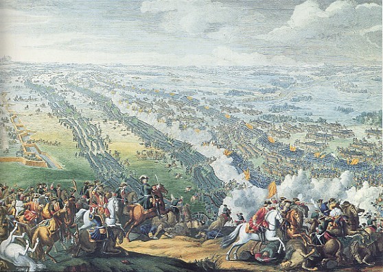 Image -- Battle of Poltava: Painting by Charles Simono (1724)