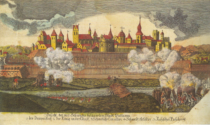 Image -- The Battle of Poltava (siege of the city) (engrafing).