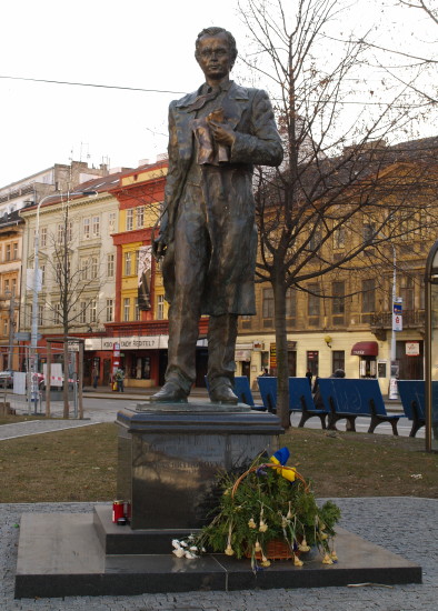 Image -- Prague: Taras Shevchenko monument.