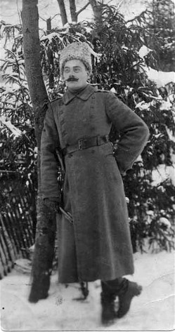Image -- Serhii Pylypenko at the front during the First World War