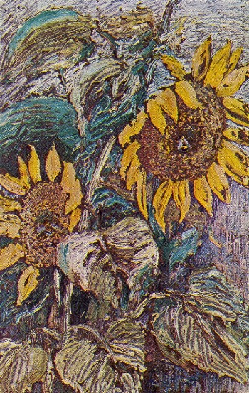 Image -- Myroslav Radysh: Sunflowers (1949).