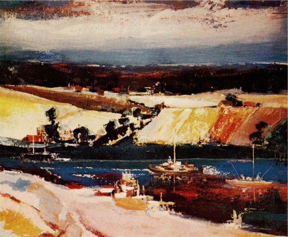 Image -- Myroslav Radysh: By the River (1955).