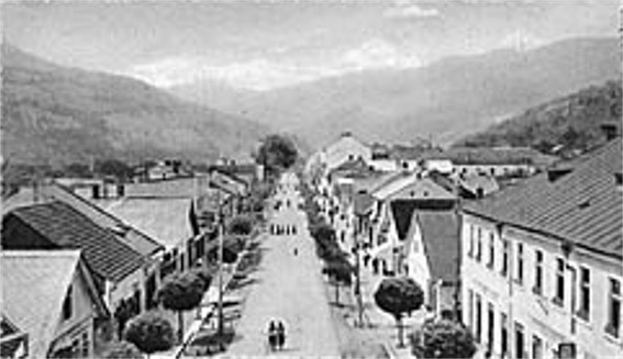 Image -- Rakhiv in the early 20th century.