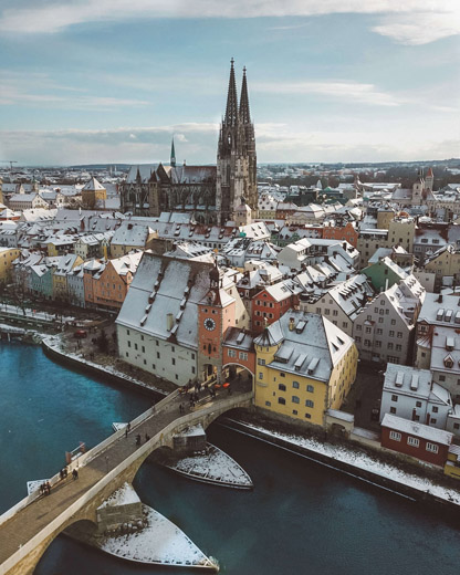 Image -- Regensburg, Germany (city center).