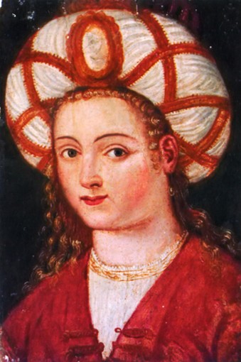 Image -- Roksoliana, the wife of Sultan Suleyman the Magnificient (16th-century portrait).