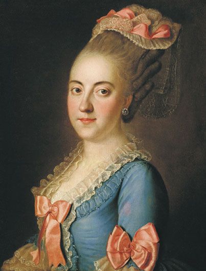 Image -- Ivan Sabluchok: Portrait of Liubov Kusheleva (1770s).