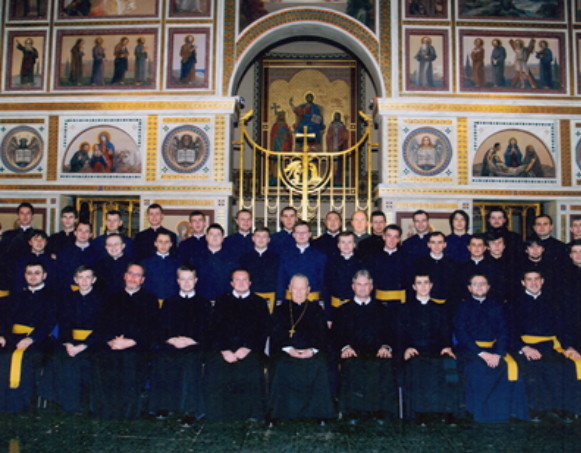 Image -- Professors and seminarians at Saint Josaphat's Ukrainian Pontifical College.
