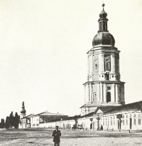 Image -- The bell tower of Saint Nicholas's Military Cathedral (1920s).