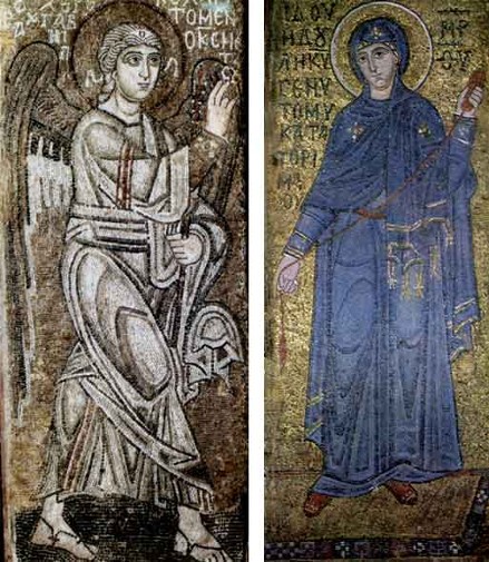 Image -- Mosaics of Saint Sophia Cathedral: Announciation.