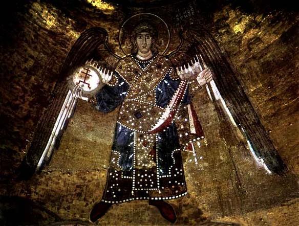 Image -- Mosaics of Saint Sophia Cathedral: Archangel.