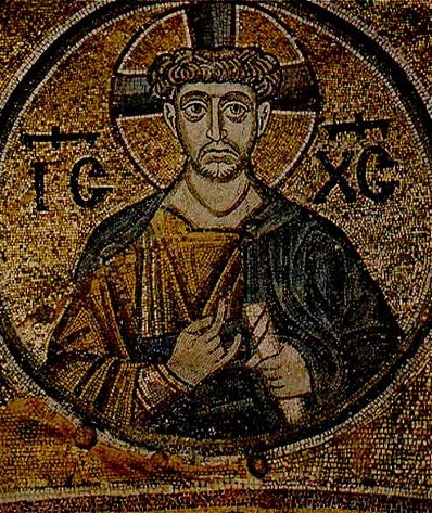Image -- Mosaics of Saint Sophia Cathedral: Christ the Priest.