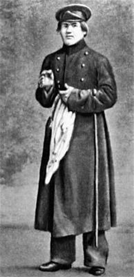 Image -- Panas Tobilevych (Panas Saksahansky) during his student years.