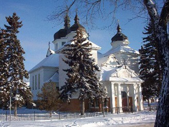 Image -- The Holy Trinity Ukrainian Orthodox Cathedral in Saskatoon, Saskatchewan.