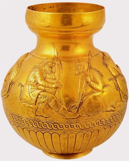 Image -- A Scythian gold bowl from the Kul Oba kurhan.