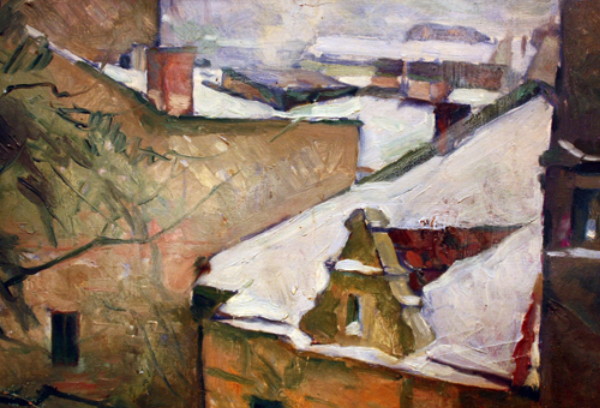 Image -- Roman Selsky: Roofs under Snow.