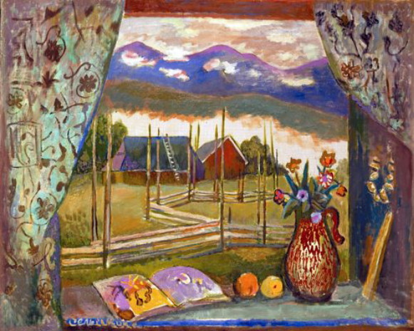Image -- Roman Selsky: View from a Window on the Chornohora.