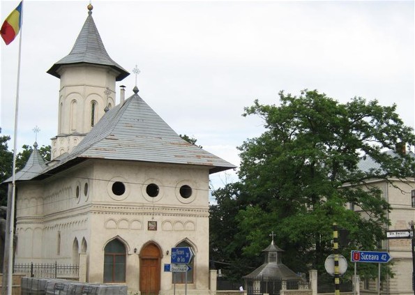 Image -- The Saint John's Church in Seret (Siret), south Bukovyna, Romania.
