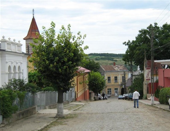 Image -- A street in Seret (Siret), south Bukovyna, Romania.