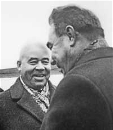 Image -- Petro Shelest and Leonid Brezhnev