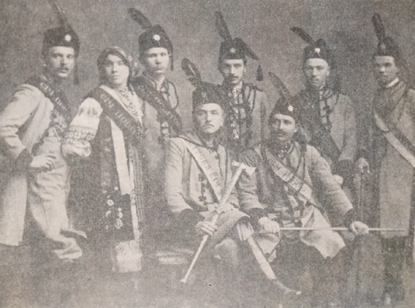 Image -- Officers of the Sich society in Lviv county.