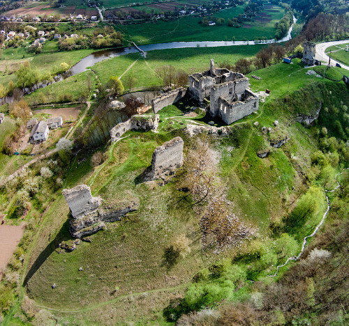 Image -- A view of the Skala-Podilska castle.