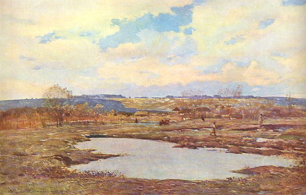 Image -- Opanas Slastion: Spring (1904).
