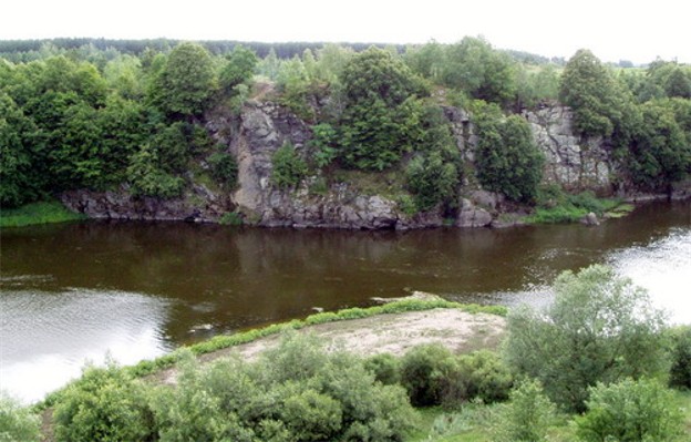 Image -- The Sluch River near Sosnove, Rivne oblast.