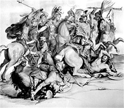 Image -- Ivan Soshenko: Alexander the Great's Battle against Darius.