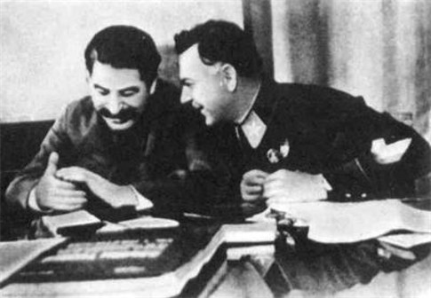 Image -- Joseph Stalin and Kliment Voroshilov (December 1935).