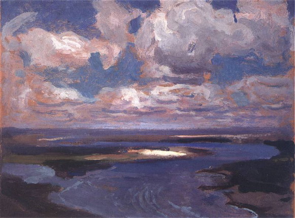 Image -- Jan Stanislawski: The Dnieper (1904).