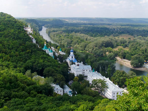 Image -- The Sviati Hory Dormition Monastery in Sviatohirsk, Donetsk oblast.