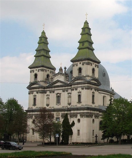 Image -- The Dominican Church in Ternopil (1745-9).