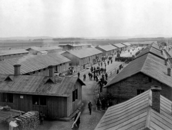 Image -- A view of the Thalerhof internment camp (1915).