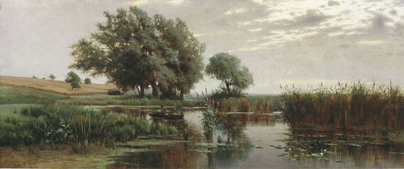 Image -- Mykhailo S. Tkachenko: Landscape (1883).