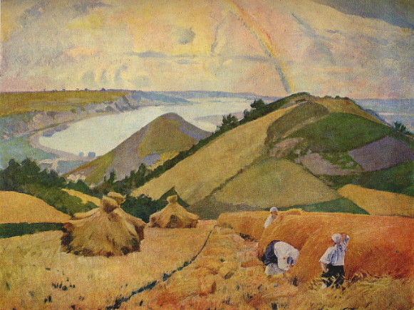 Image -- Karpo Trokhymenko: By the Big Waterway (1926).