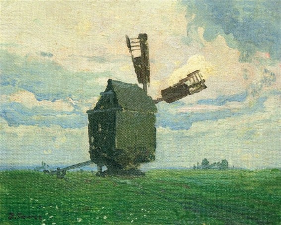 Image -- Ivan Trush: A Windmill.