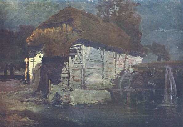 Image -- Ivan Trush: A Mill at Night.