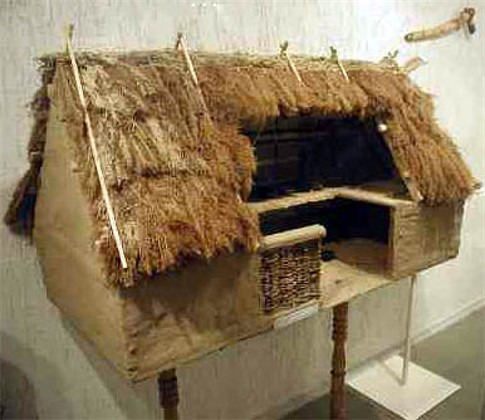 Image -- A reconstructed model of a Trypilian culture woden hut.