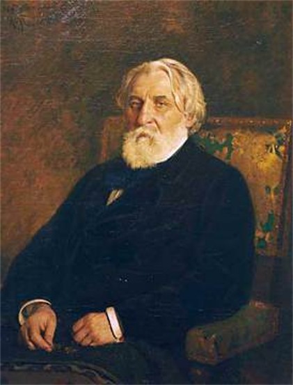 Image -- Ilia Repin: Portrait of Ivan Turgenev (1874).