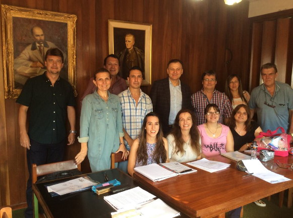 Image -- The office of the Ukrainian Central Representation in Argentina.