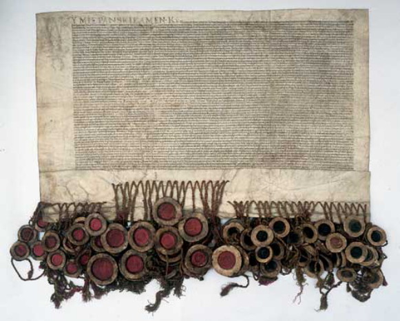 Image -- The document of the Union of Lublin of 1569.
