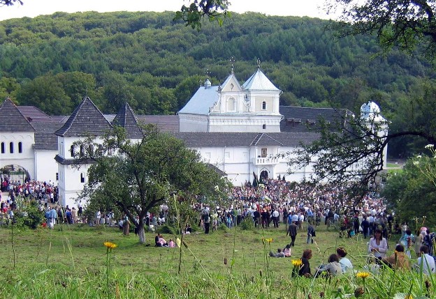 Image -- A view of the Studite Fathers' monastery in Univ, Lviv oblast.