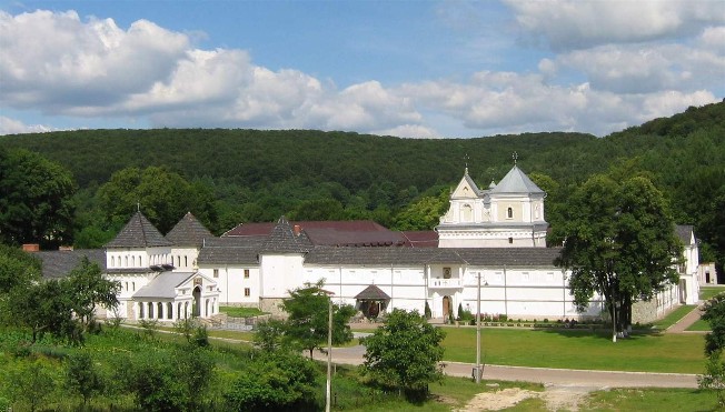 Image -- A view of the Studite Fathers' monastery in Univ, Lviv oblast.