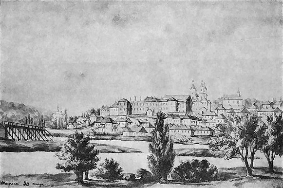 Image -- Napoleon Orda's painting of Vinnytsia (1872).