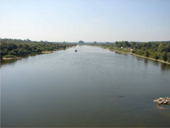 Image -- The Vistula River in Sandomierz.