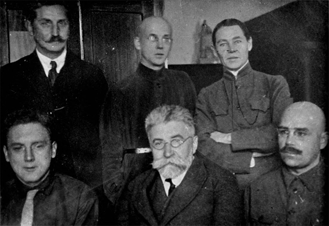 Image -- The VUAN Commission for the Study of the History of Western-Ruthenian and Ukrainian Law (Okinshevych, Vasylenko, Ivanytsky-Vasylenko, Cherkasky, Boryseniuk, Balinsky).