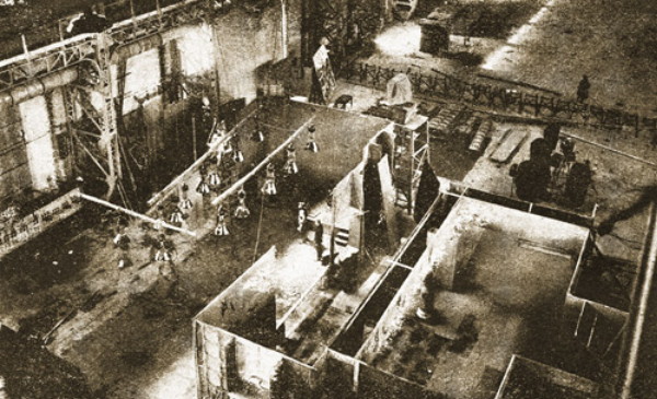 Image -- The interior of the VUFKU facility in Kyiv (1930s).