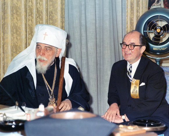 Image - John Yaremko with Patriarch Yosyp Slipy