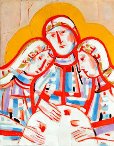 Image -- Liudmyla Yastreb: The Holy Trinity (1976).